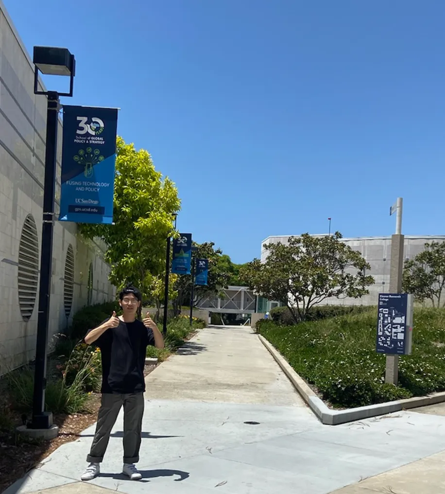 photo of me at UCSD