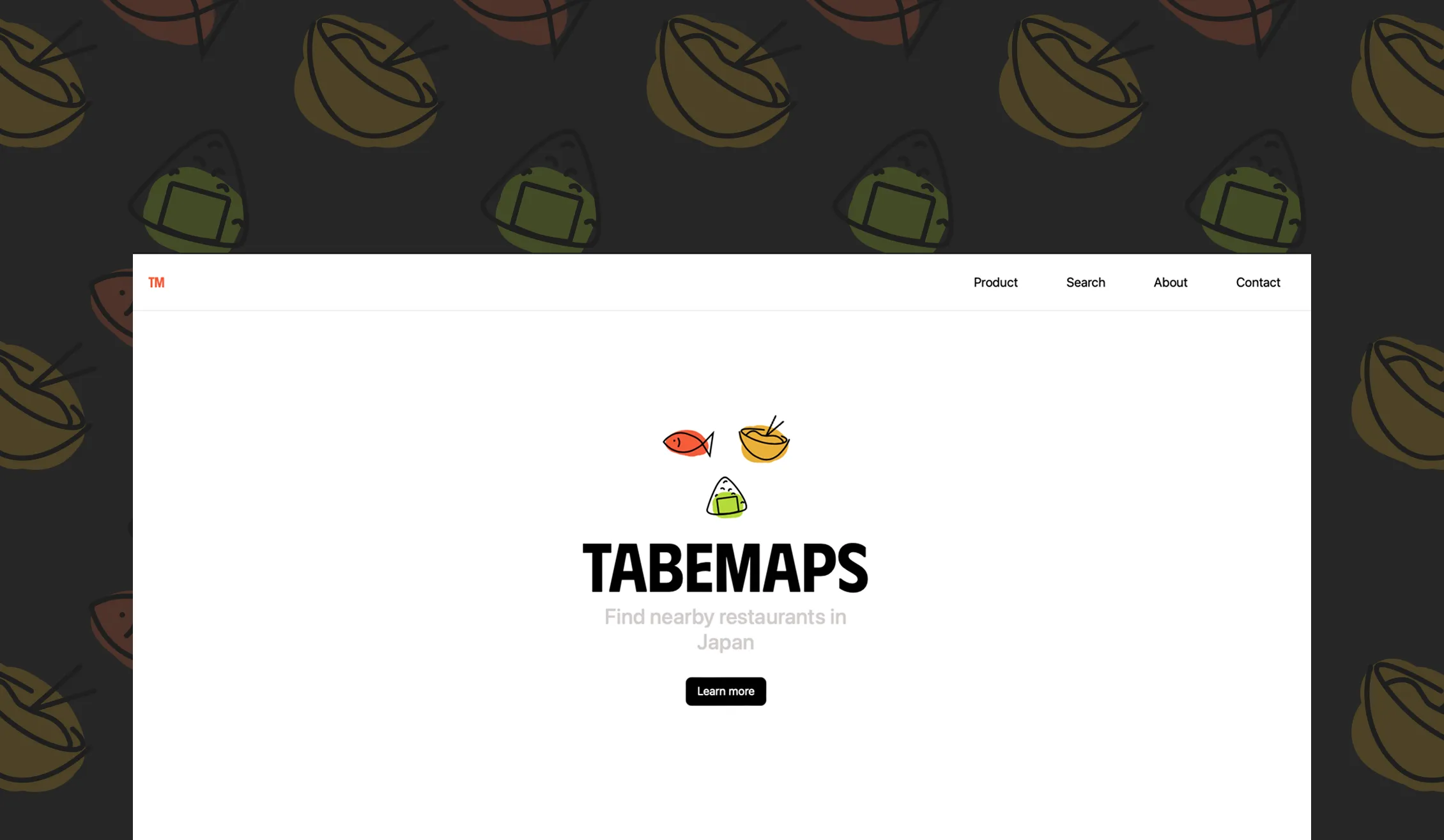 tabeMaps website